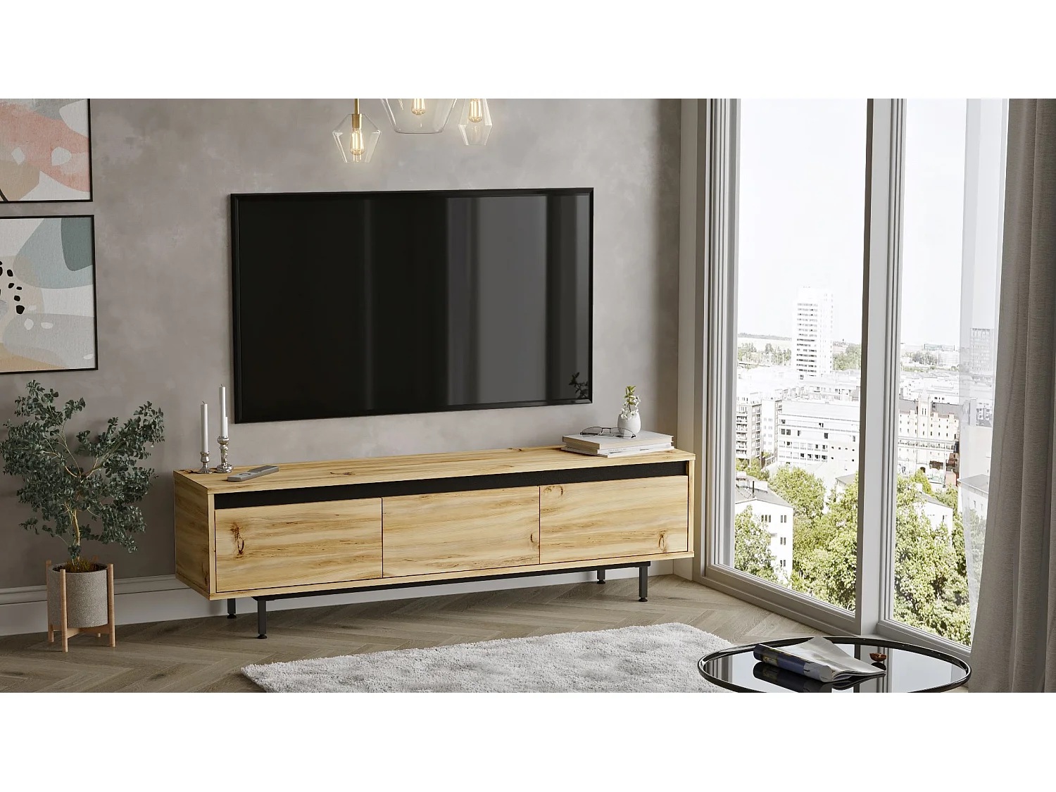 MUEBLE DE TV STARHOME LUREX MELAMINA 18 MM - 4