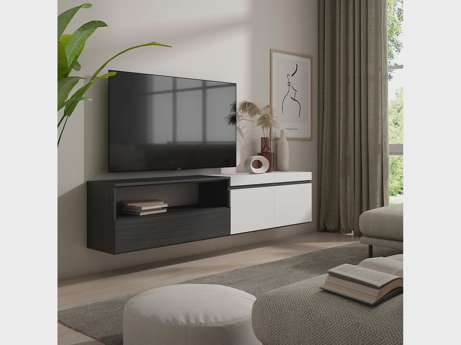 MUEBLE DE TV STARHOME NEXAR MELAMINA 18 MM - 2