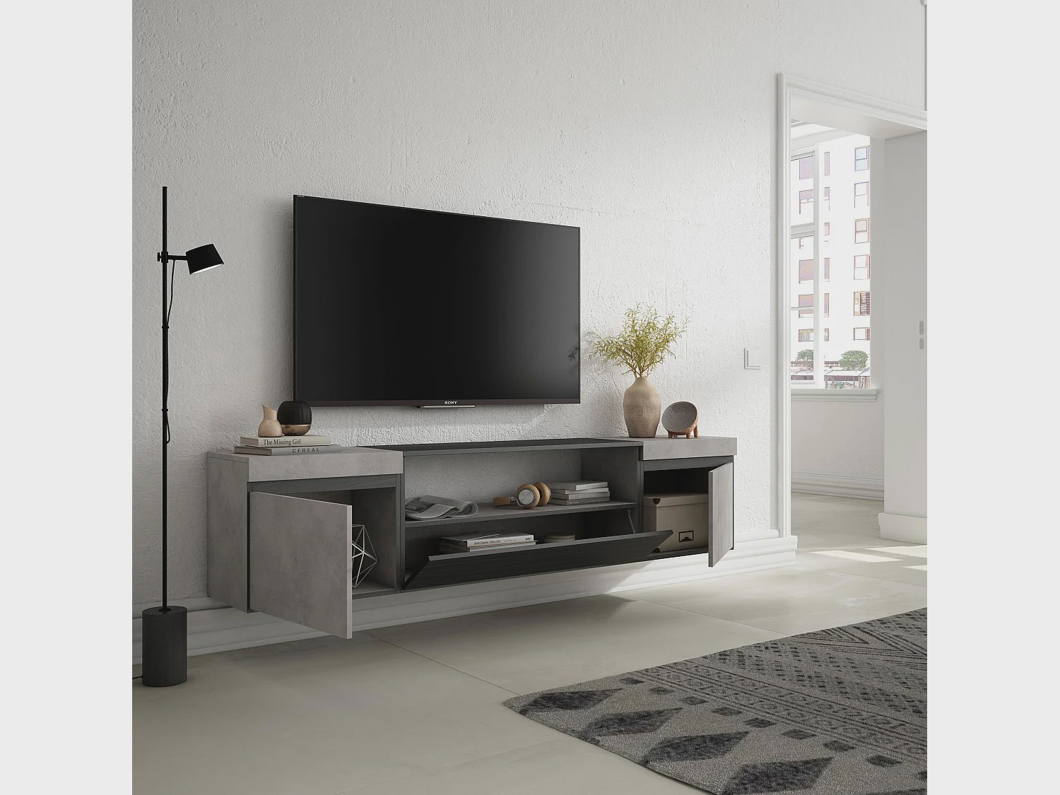 MUEBLE DE TV STARHOME SERIN MELAMINA 18 MM - 2