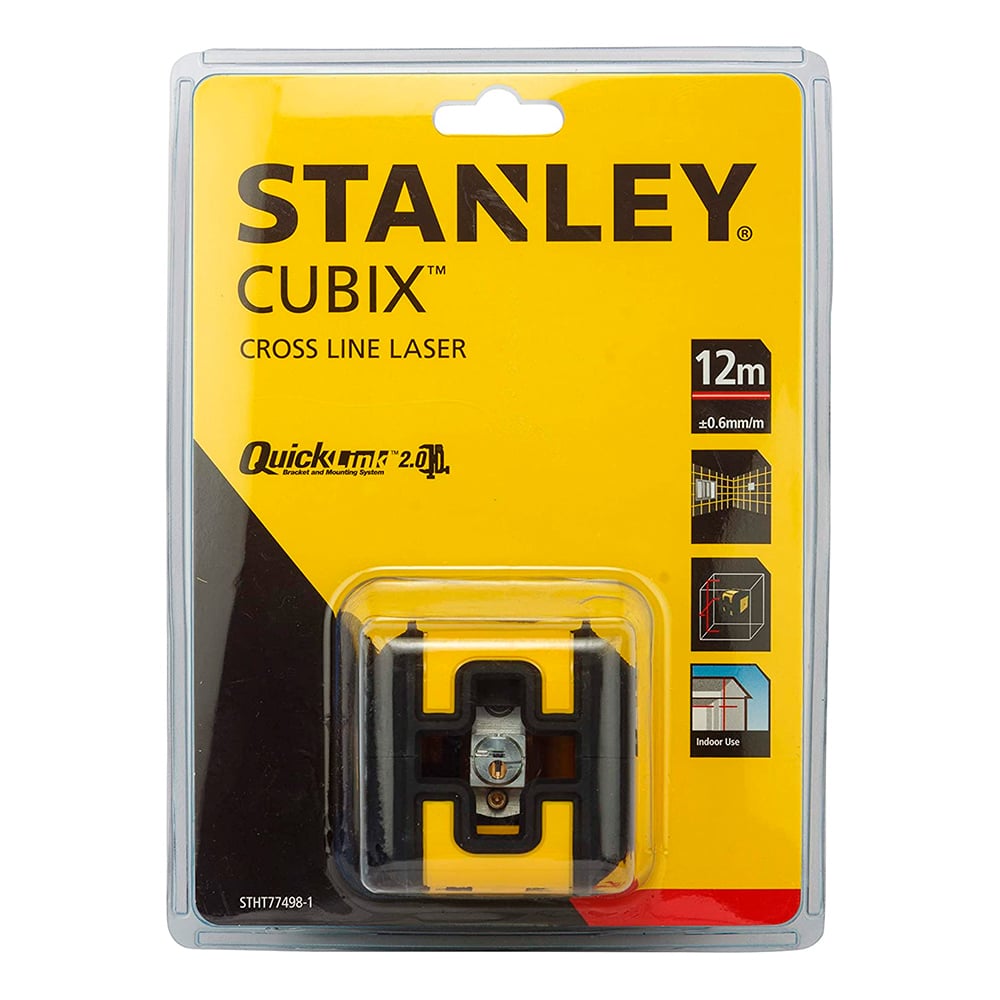NIVELADOR LÁSER STANLEY CUBIX CROSS LÍNEAS ROJAS CRUZADAS - 1