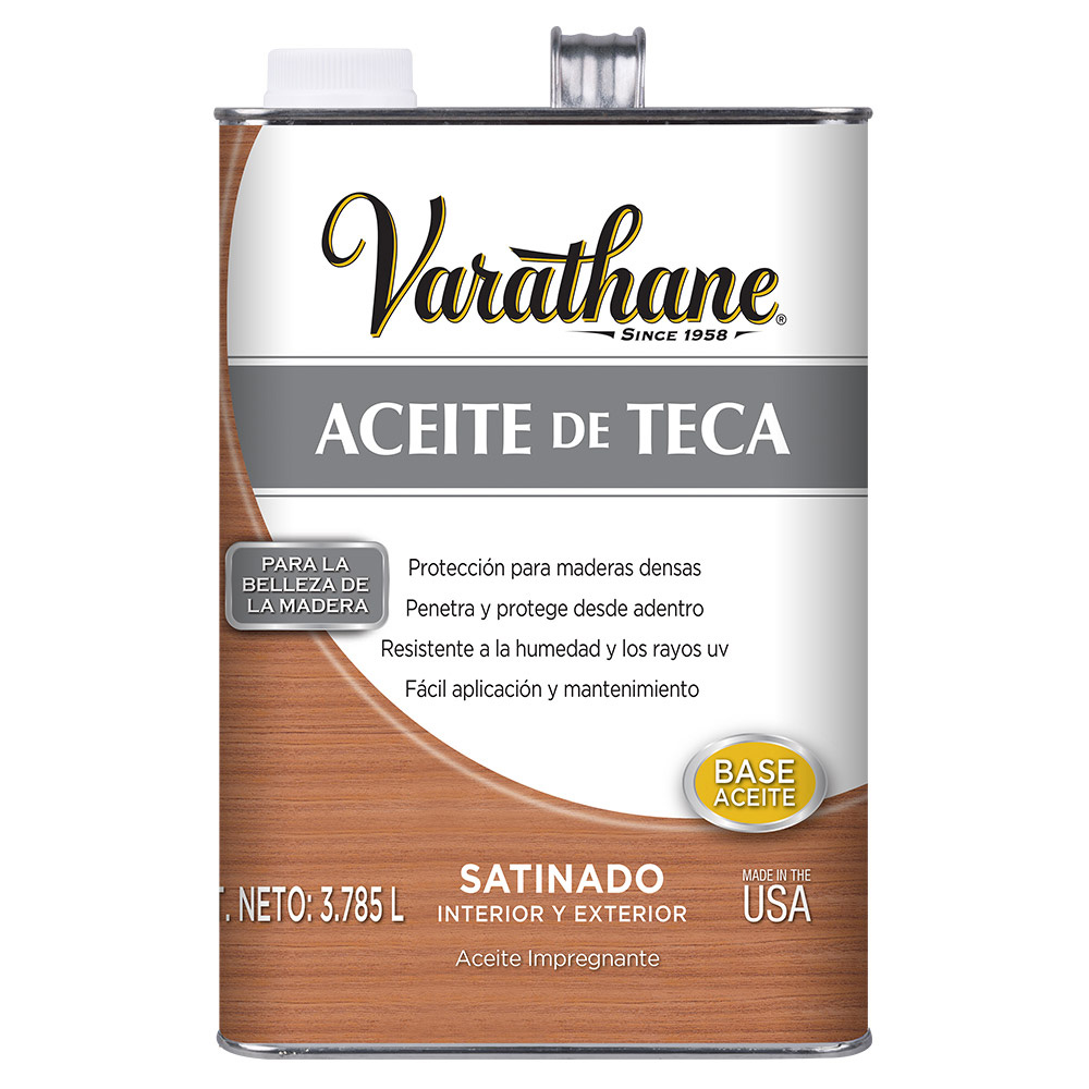 ACEITE DE TECA RUST-OLEUM VARATHANE EXTERIOR 3,785L - 1