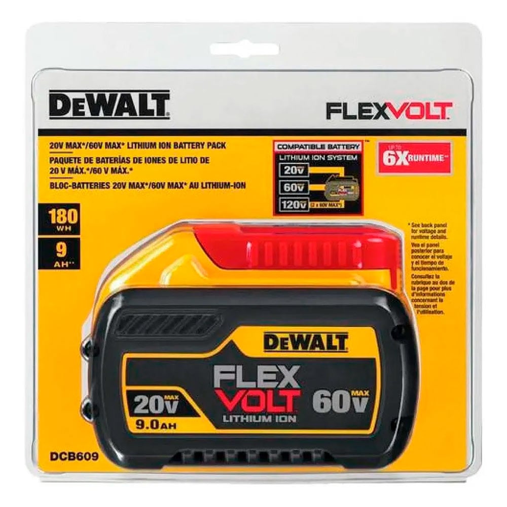 BATERÍA DEWALT DCB609-B3 PREMIUM COMPACTA FLEXVOLT 20V/60V MAX 9.0 AH - 3