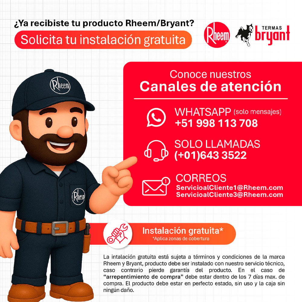 TERMA A GAS RHEEM TIRO FORZADO 21L GN - PRESTIGE - 2