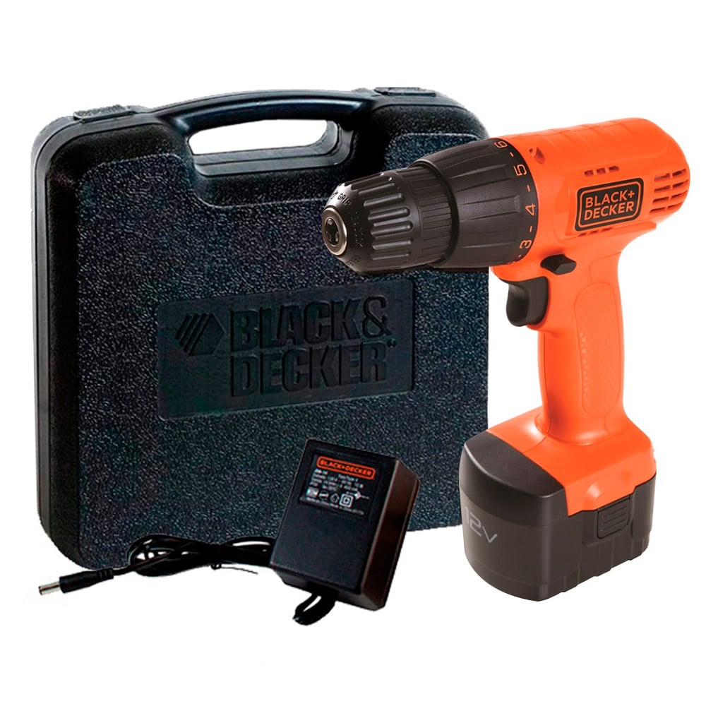 TALADRO ATORNILLADOR BLACK Y DECKER CD121K 12V MALETA - 2