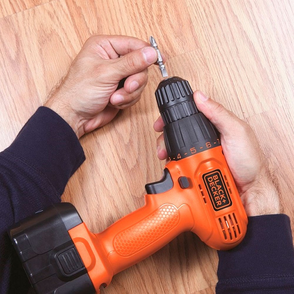 TALADRO ATORNILLADOR BLACK Y DECKER CD121K 12V MALETA - 6