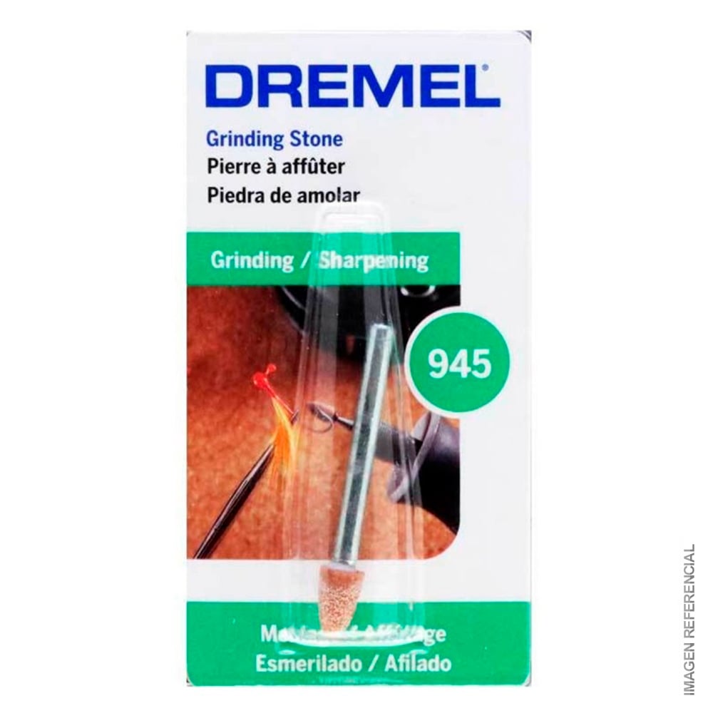 PIEDRA CÓNICA ÓXIDO ALUMINIO 3/16" DREMEL 945 - 1