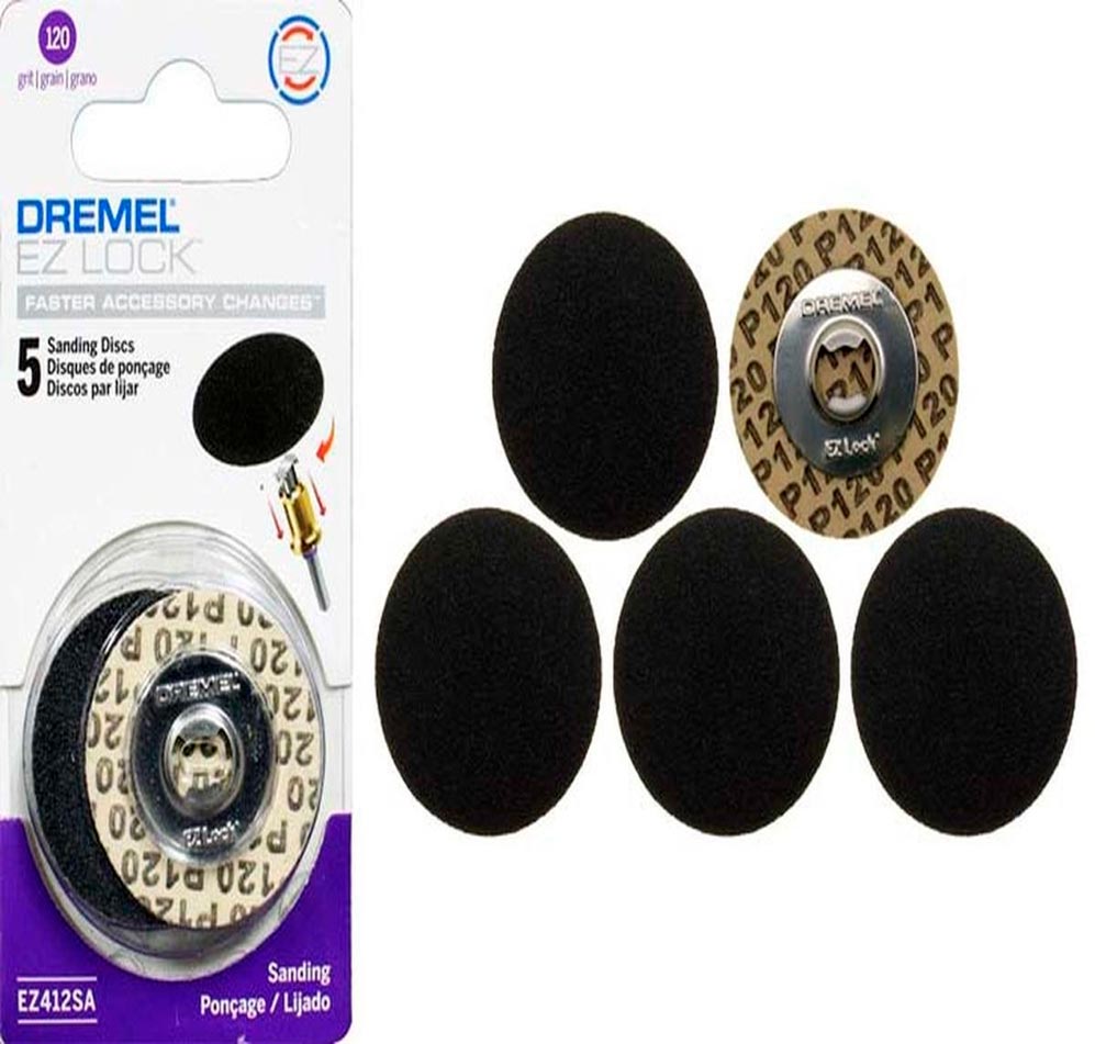 DISCOS DE LIJAS EZ-LOCK - GRANO 60 DREMEL EZ411SA - 2