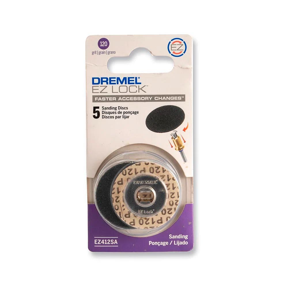 DISCOS DE LIJAS EZ-LOCK - GRANO 120 DREMEL EZ412SA - 1