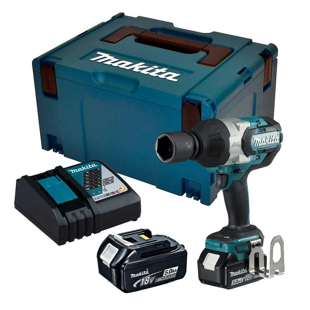 LLAVE IMPACTO MAKITA DTW1001RTJ 18 V 3/4' 1050 NM BL LXT 2 X 5.0 AH - 1