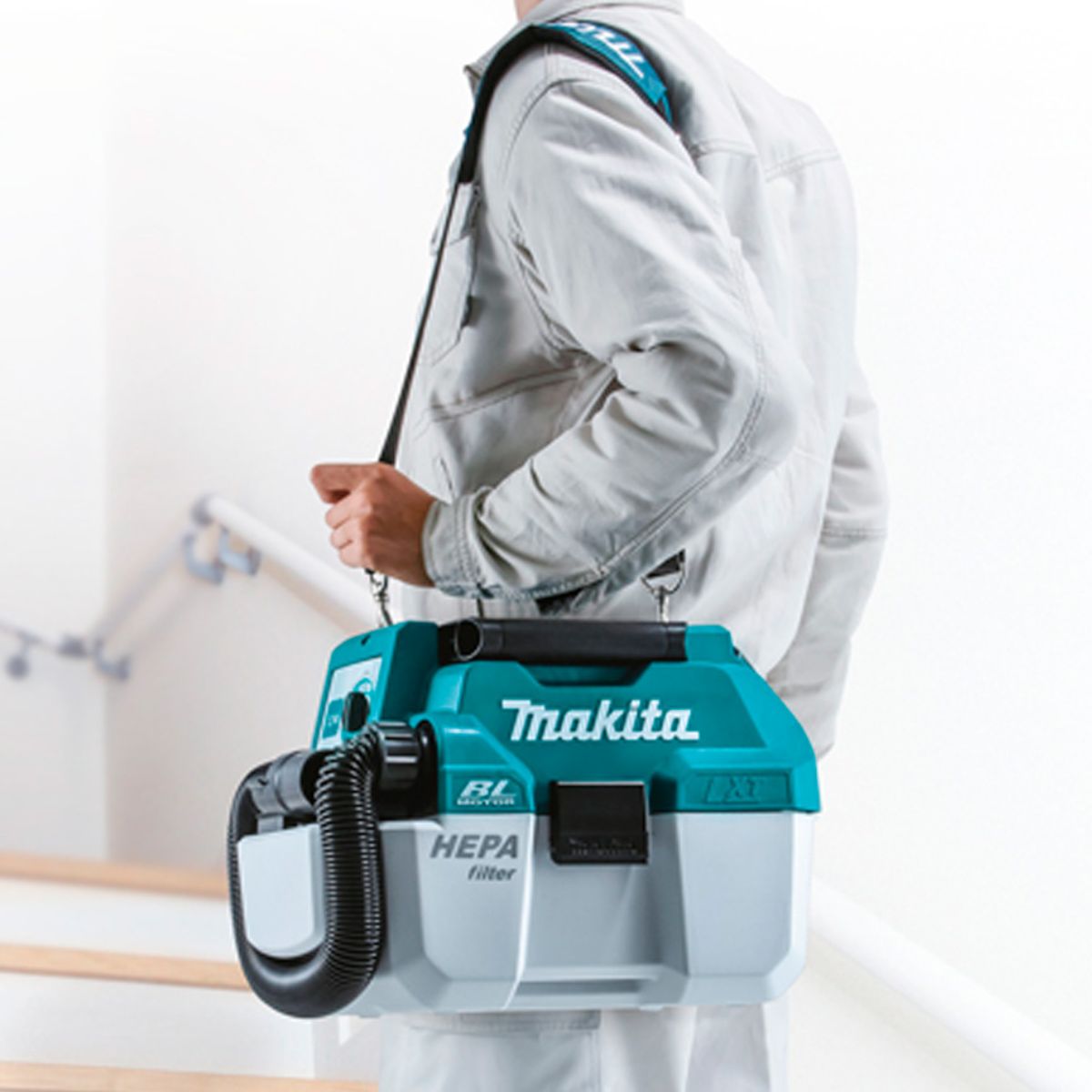 ASPIRADOR MAKITA SOPLADOR PORTÁTIL 18V LXT BL SIN BT NI CARG DVC750LZ - 6