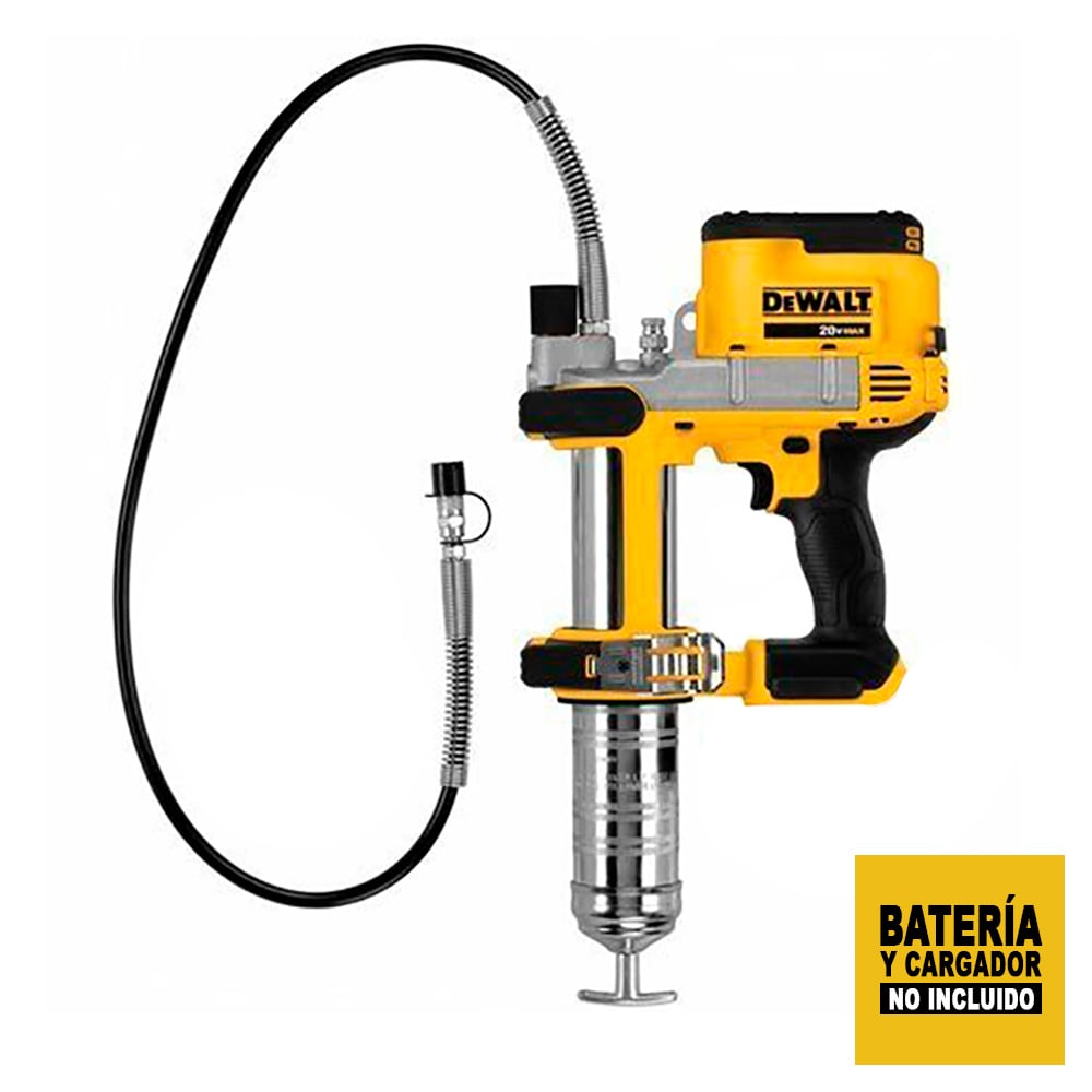 PISTOLA ENGRASADORA DEWALT 20V MAX 14 OZ SIN BAT NI CARGADOR - 1