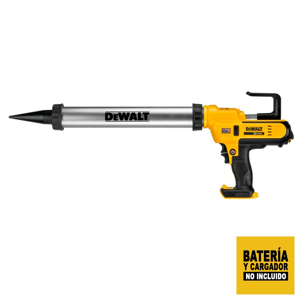 PISTOLA SILICONA DEWALT 20V 600 ML SIN BAT NI CARGADOR - 1