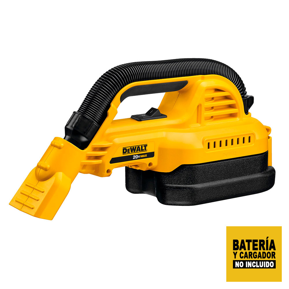 ASPIRADORA PORTA. DEWALT DE 1/2 GALON SECO/MOJADO 20V MAX. - 1