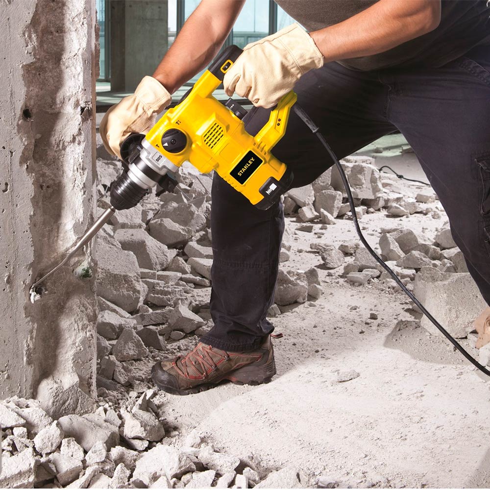 ROTOMARTILLO PLUS STANLEY STHR1232K 1250W + AMOLADORA 750W - 5