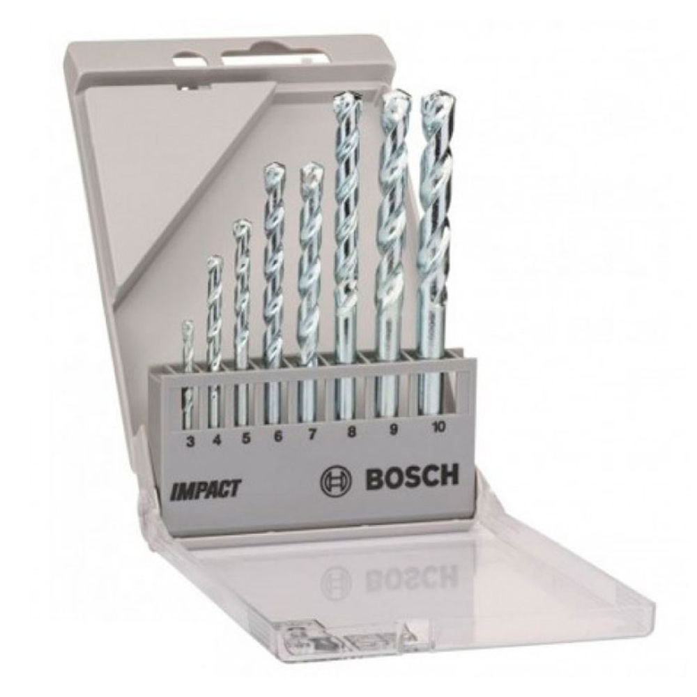 SET 8 PIEZAS BOSCH BROCA MURO CYL-1 DE 3 4 5 6 7 8 9 Y 10MM - 2