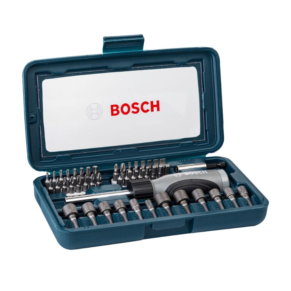 SET 46 PIEZAS AZUL BOSCH CON ATORNILLADOR + PUNTAS + DADOS - 2
