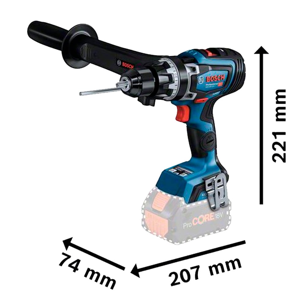 SET DE HERRAMIENTAS BOSCH TALADRO PERCUTOR 1/2' BRUSHLESS 150 NM + L-BOXX SIN BATERÍAS - 4
