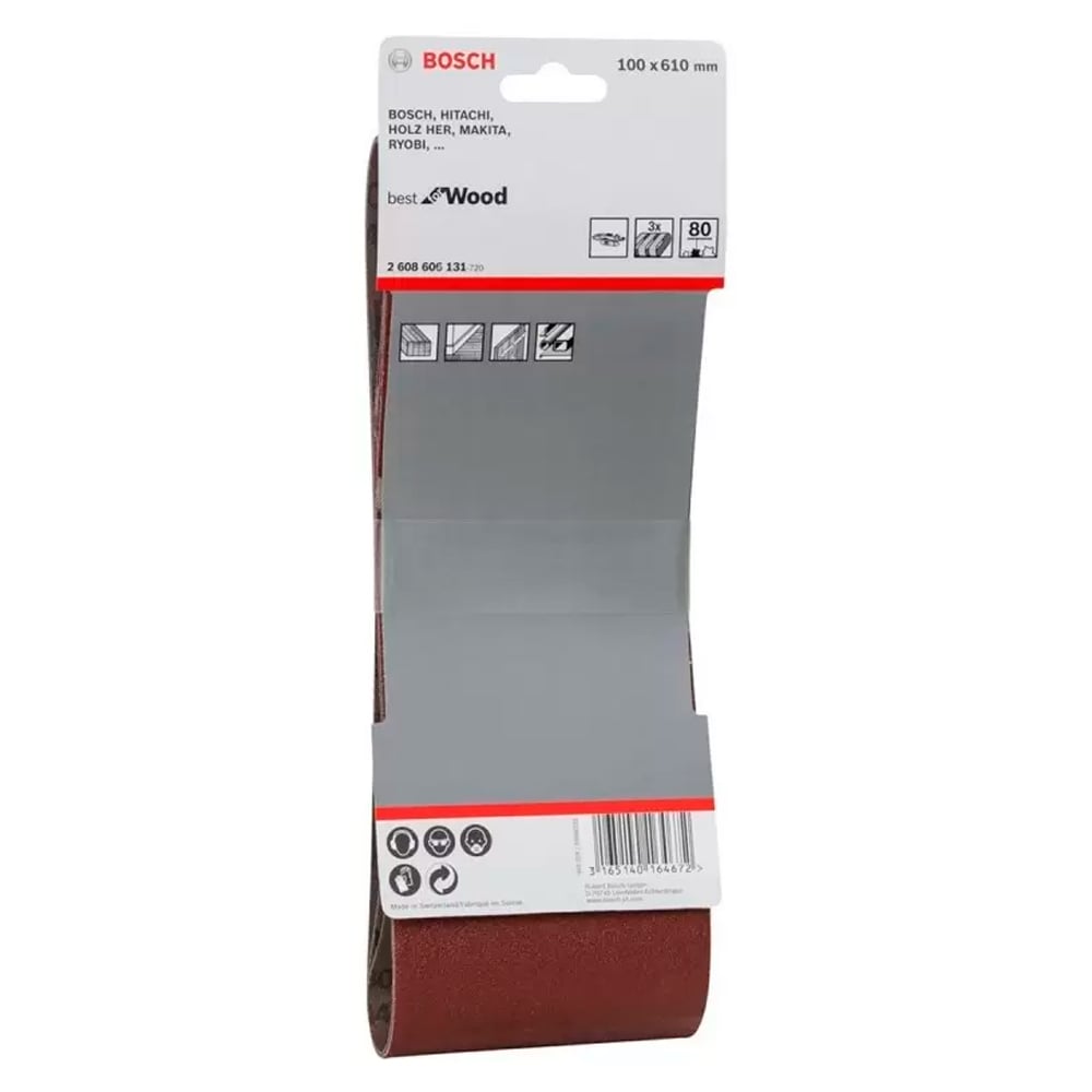 LIJA DE BANDA BOSCH 4'X24' GR 80 X3U BEST FOR WOOD - 1