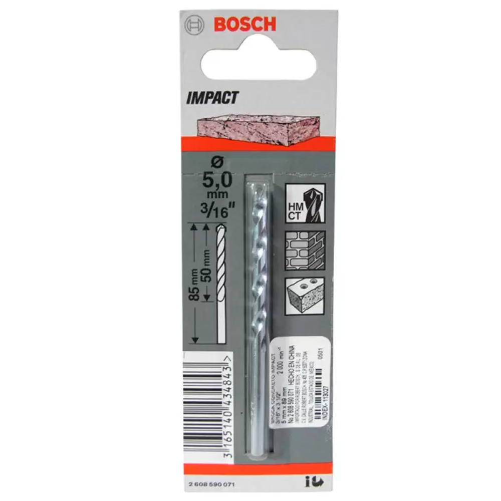 BOSCH BROCA MURO CONCRETO CYL-1 5.0 X 85 - 1