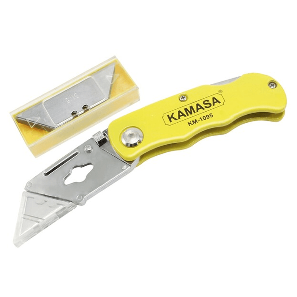 CUCHILLO PARA CORTAR CUERO 61X19X0.6MM KAMASA KM1095 - 1