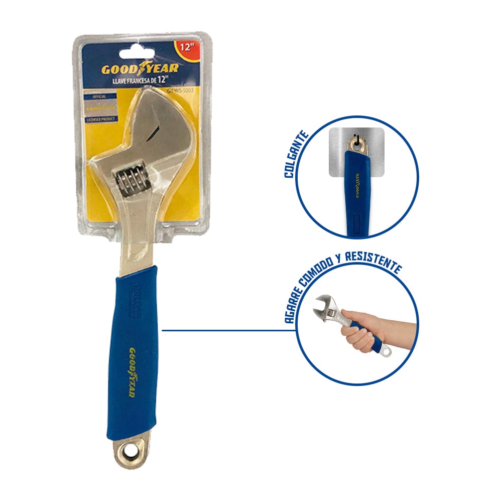 LLAVE FRANCESA 8 M/AMARILLO KAMASA KM442 - 1