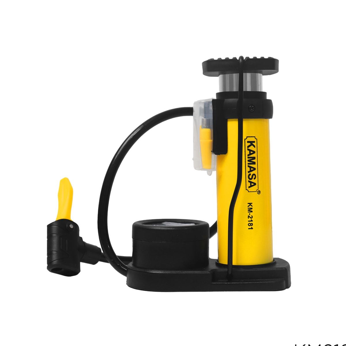 INFLADOR DE PIE CON MANOMETRO 45X180MM KAMASA - 1