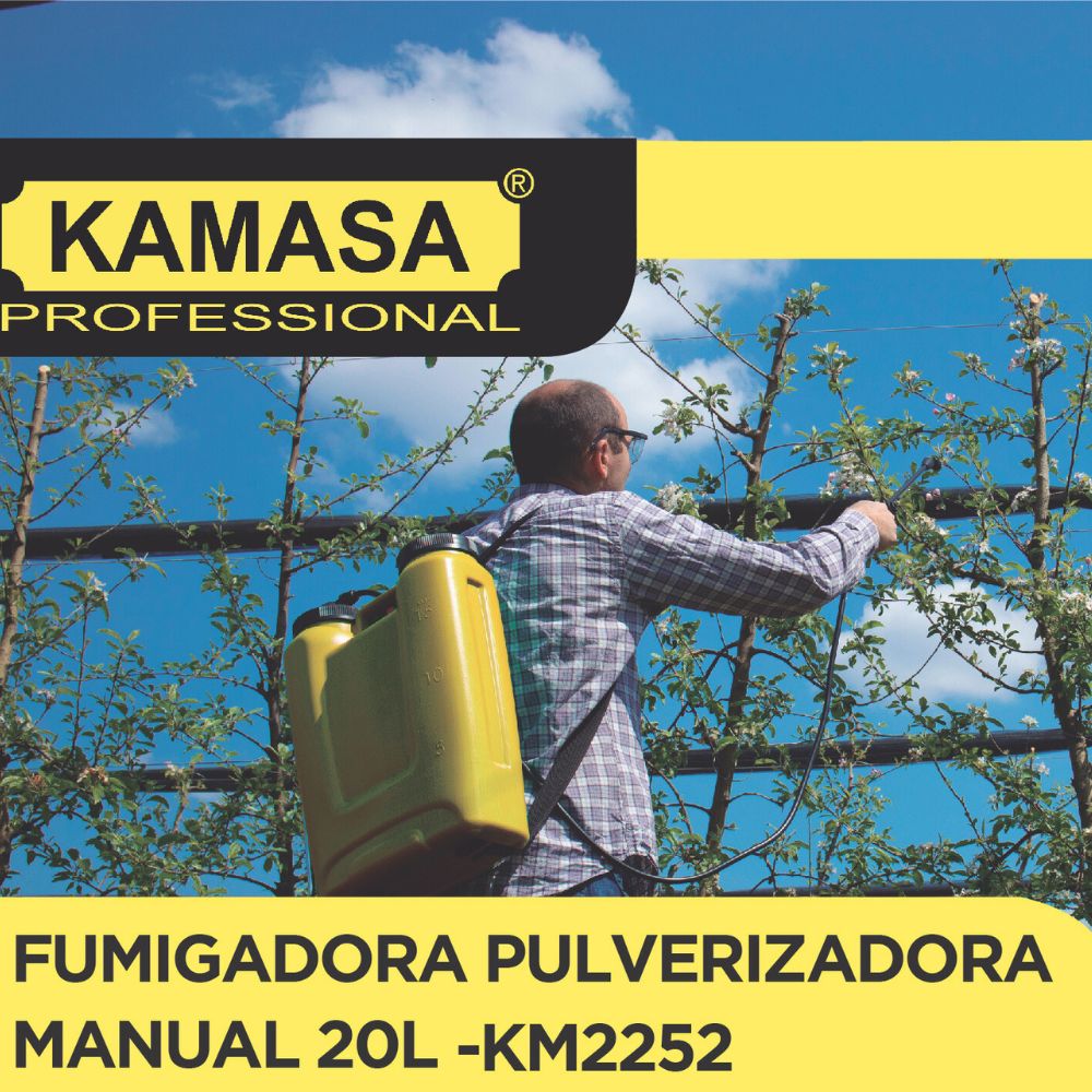 FUMIGADORA PULVERIZADORA MANUAL 20L KAMASA KM2252 - 2
