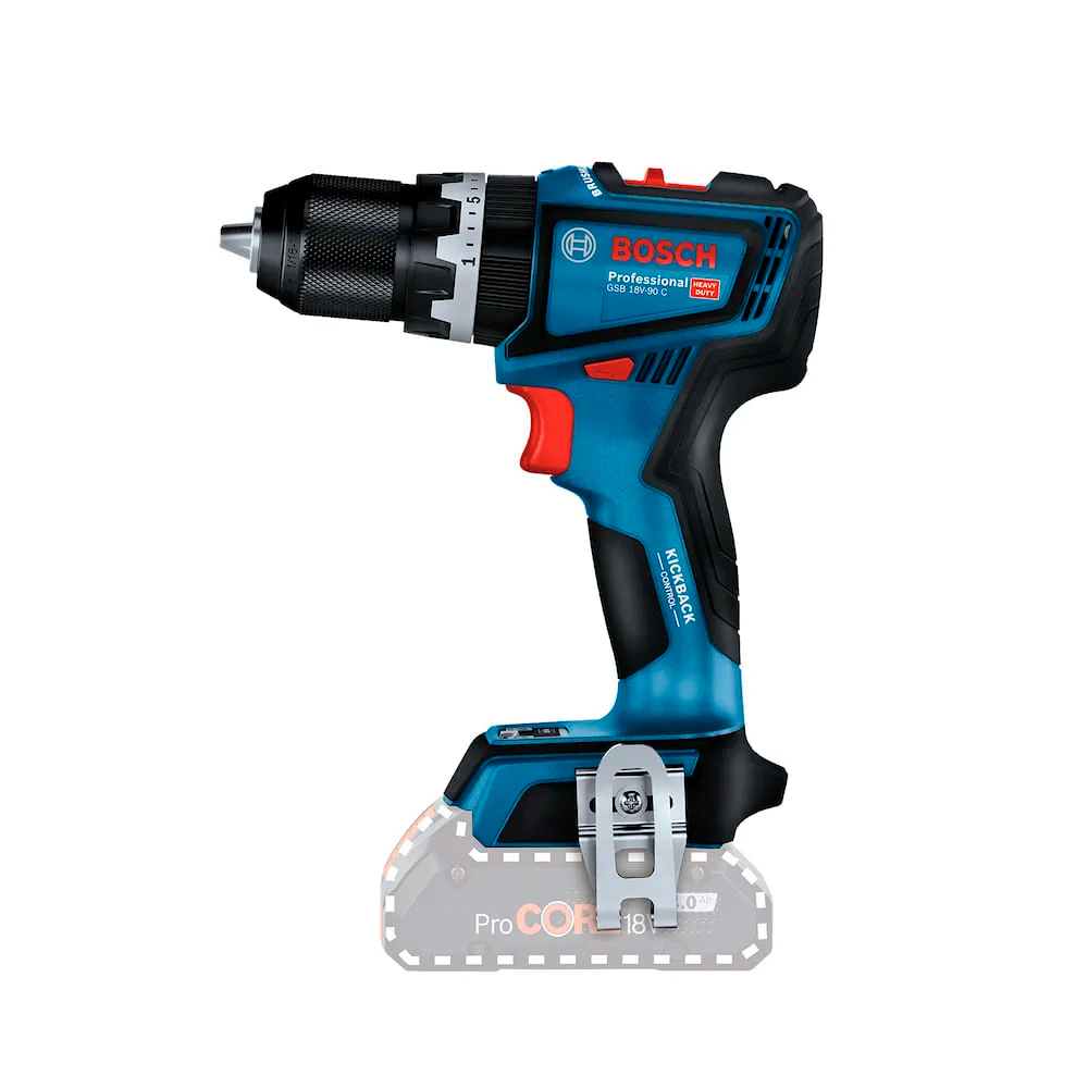 TALADRO ATORNILLADOR PERCUTOR BOSCH GSB 18V-90 C SB - 2