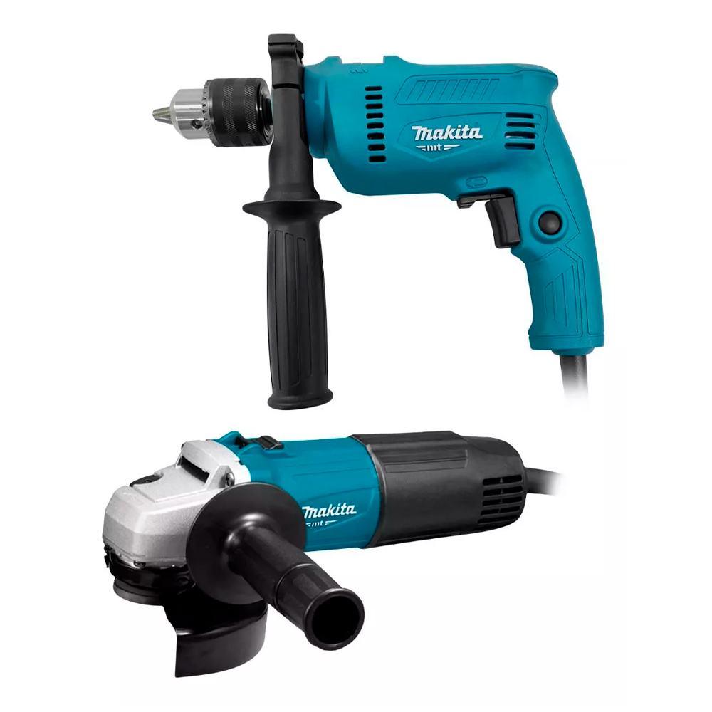 MAKITA MT TALADRO PERCUTOR 1/2” 500W + ESMERIL 4 1/2” 540W - 1