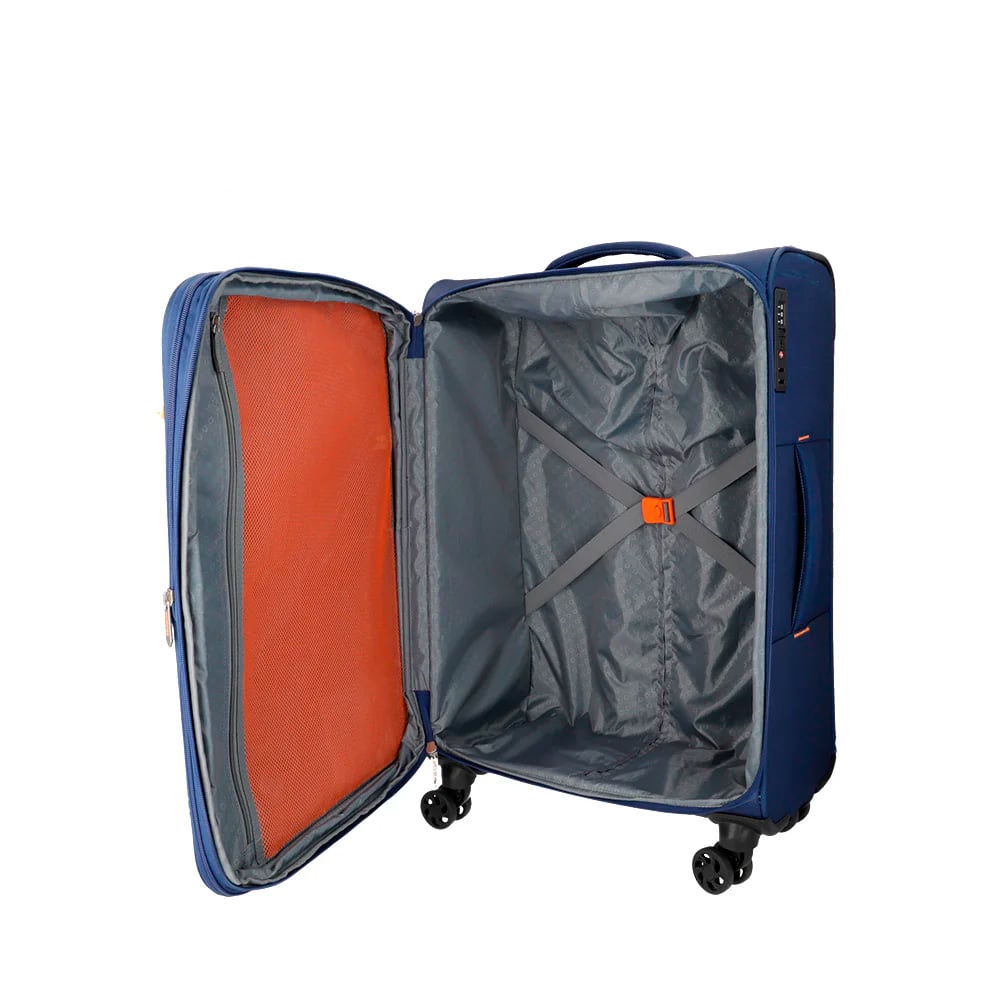 MALETA SUN BREAK SP TSA EXP MEDIANA AZUL BLANDA AT - 3