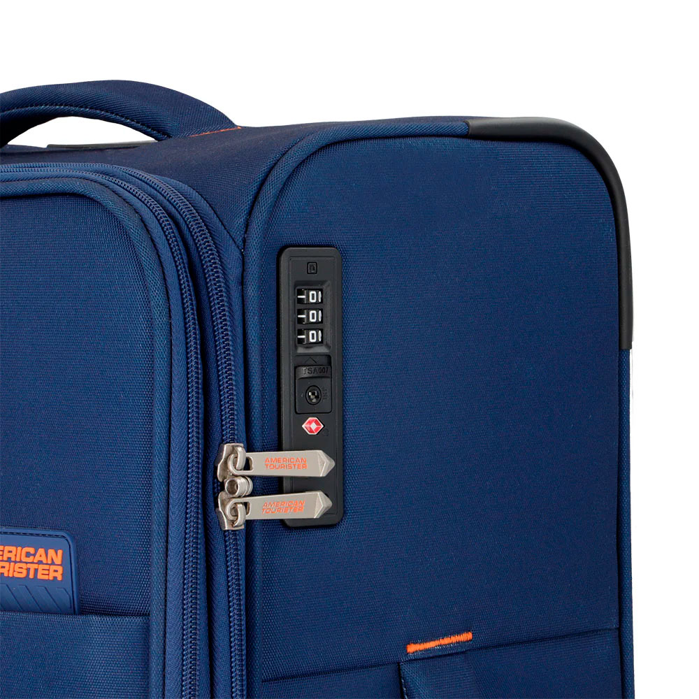 MALETA SUN BREAK SP TSA EXP MEDIANA AZUL BLANDA AT - 6
