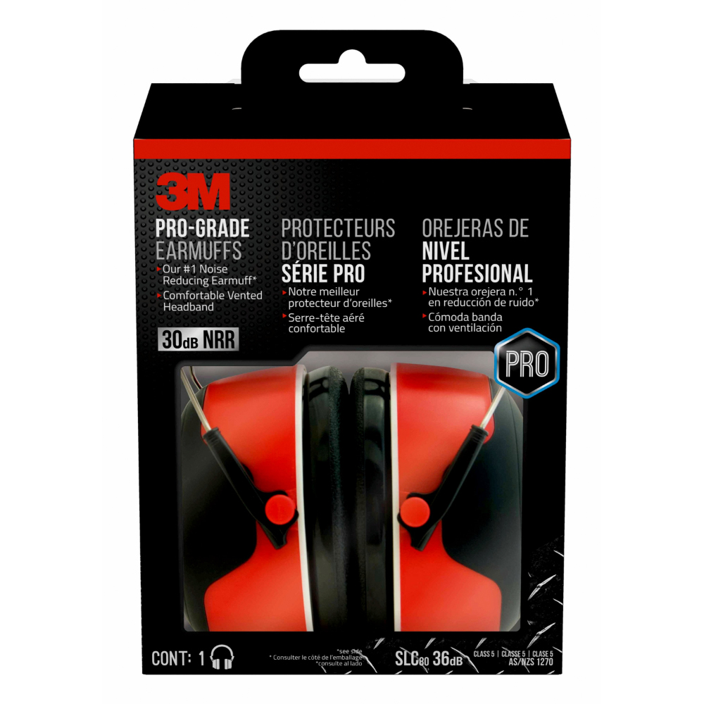 OREJERAS DE SEGURIDAD 3M PROFESIONAL ALTA REDUCCIÓN DE RUIDO - 1