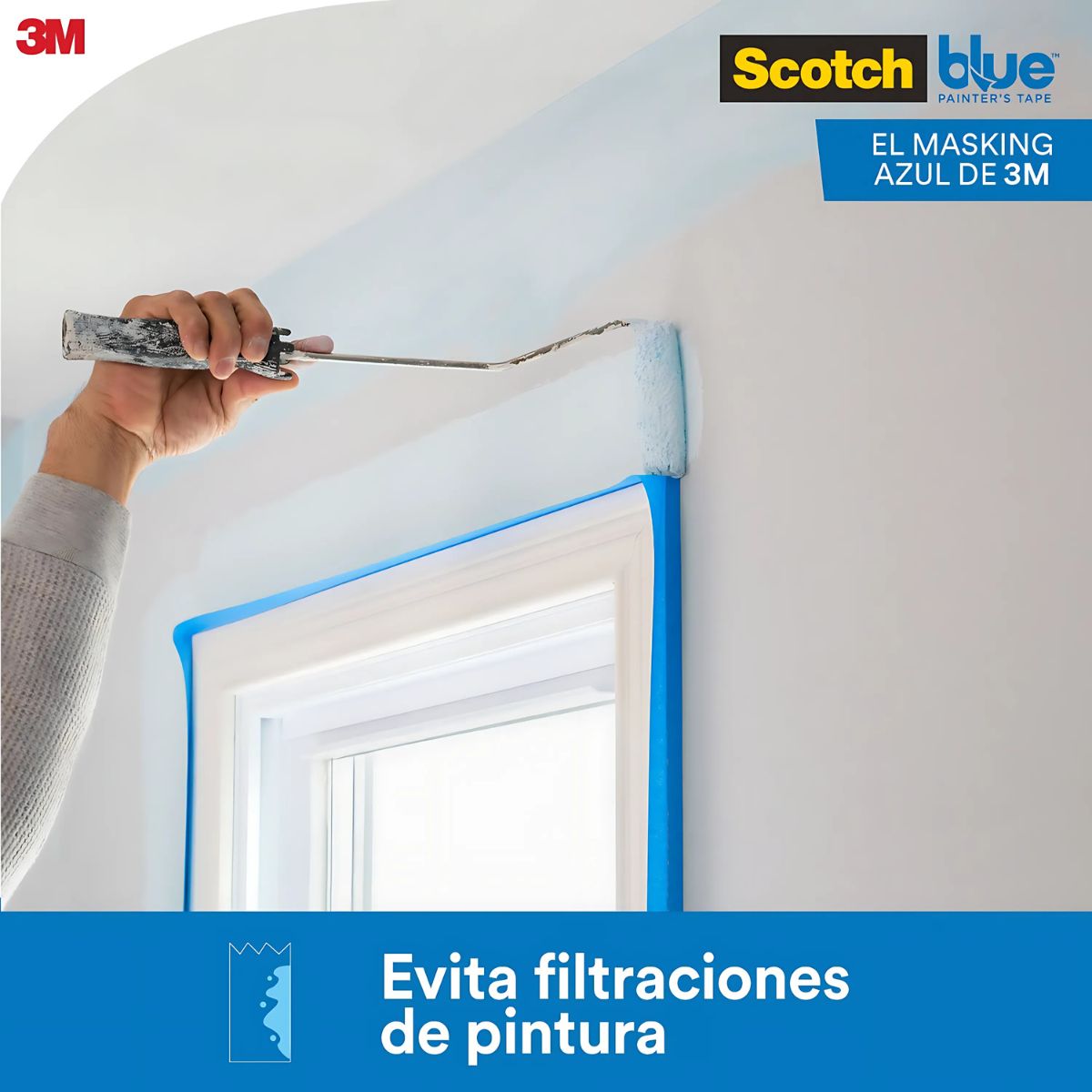 PACK X4 CINTA SCOTCHBLUE MULTISUPERFICIE 24 MM X 54,8 M - 3