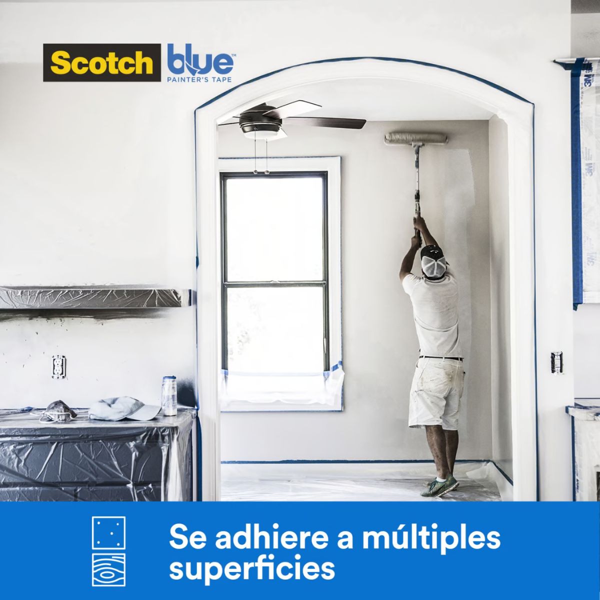 PACK X4 CINTA SCOTCHBLUE MULTISUPERFICIE 24 MM X 54,8 M - 5