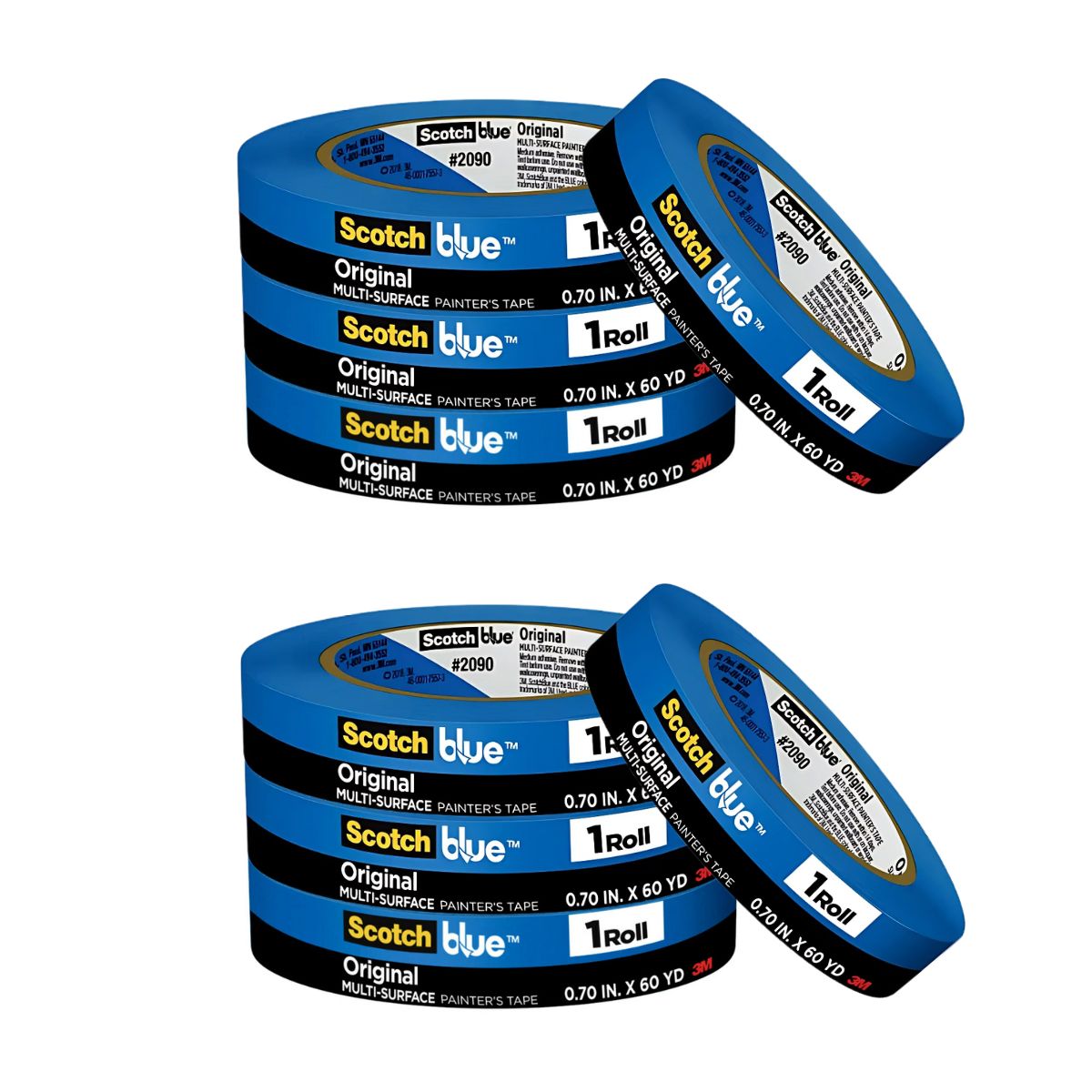 PACK X8 CINTA SCOTCHBLUE MULTISUPERFICIE 18 MM X 54,8 M - 1