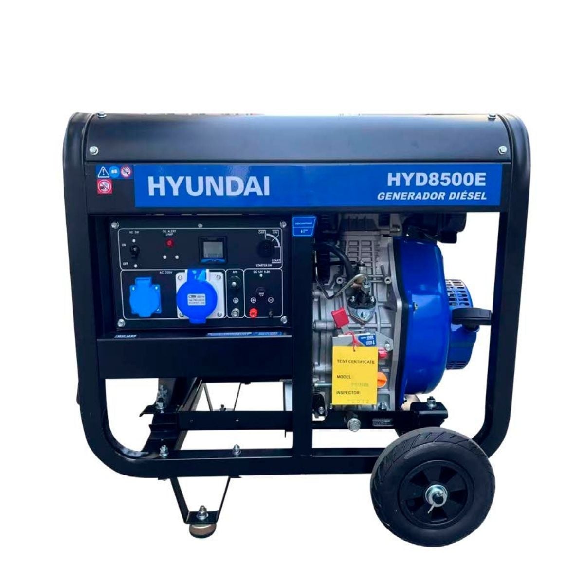 GENERADOR DIESEL HYUNDAI HYD8500E 6.5 KW 12HP MONOFÁSICO - 1