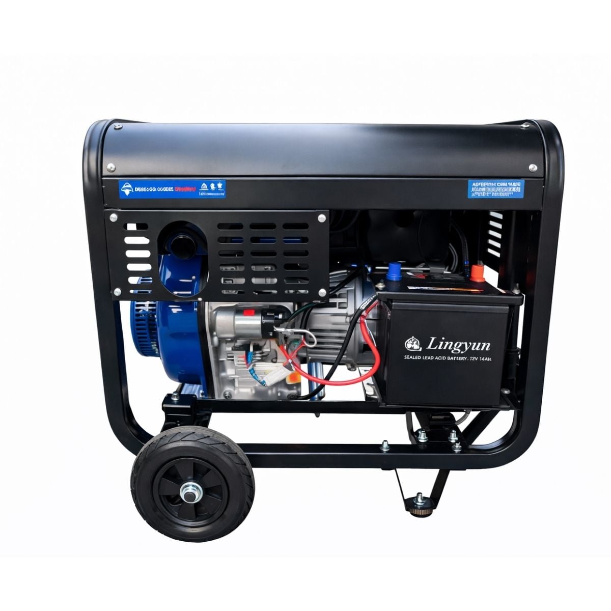 GENERADOR DIESEL HYUNDAI HYD8500E 6.5 KW 12HP MONOFÁSICO - 2