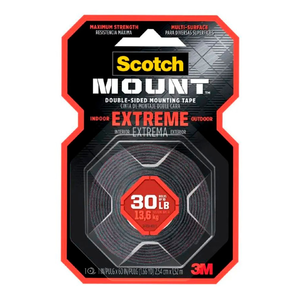 CINTA ADHESIVA SCOTCH MOUNT EXTREMA - 1