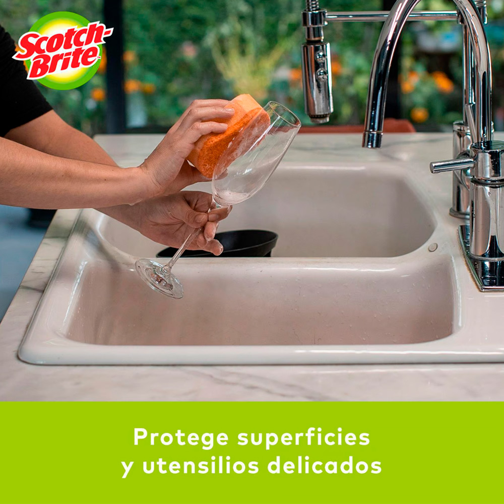 PACK X3 ESPONJA SCOTCH BRITE CERO RAYAS COCINA X2 - 3