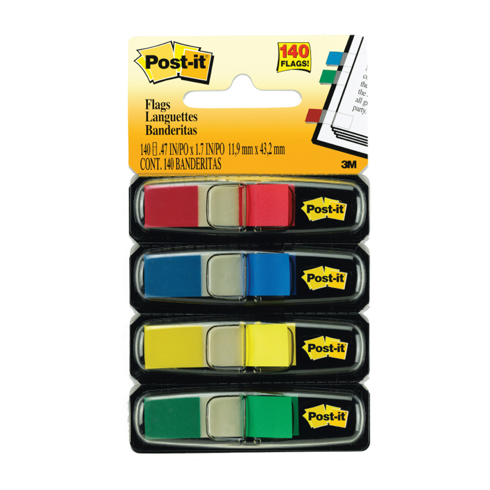 BANDERITAS POST IT COLORES CLASICOS X4 - 2