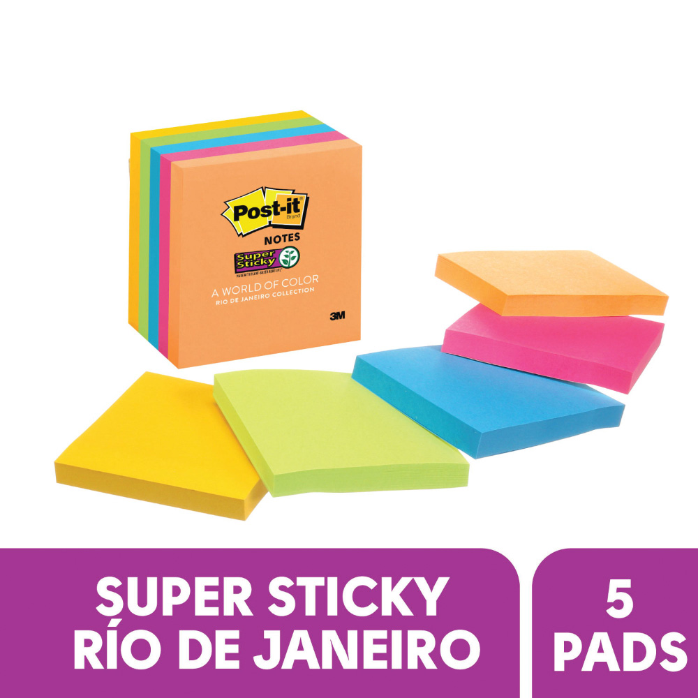 NOTAS ADHESIVAS 654 POST IT SUPERSTICKY RIO DE JANEIRO - 1