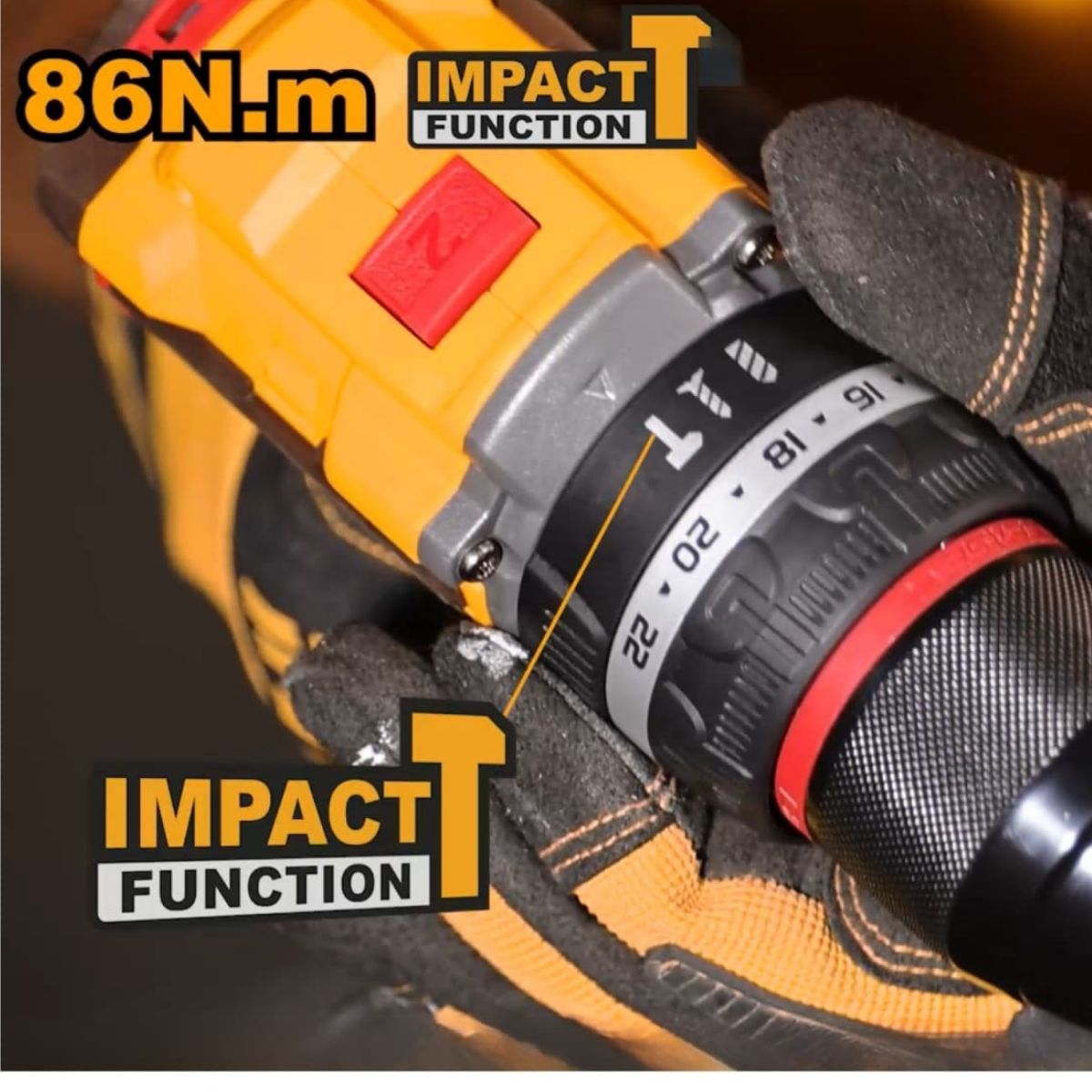 TALADRO PERCUTOR 20V + 2 BATERÍAS INGCO CIDLI20868 - 5