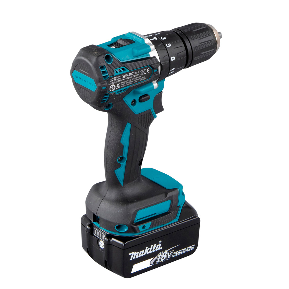 TALADRO PERCUTOR MAKITA 1/2' DHP487SF 18V BRUSHLESS + BROCAS - 3