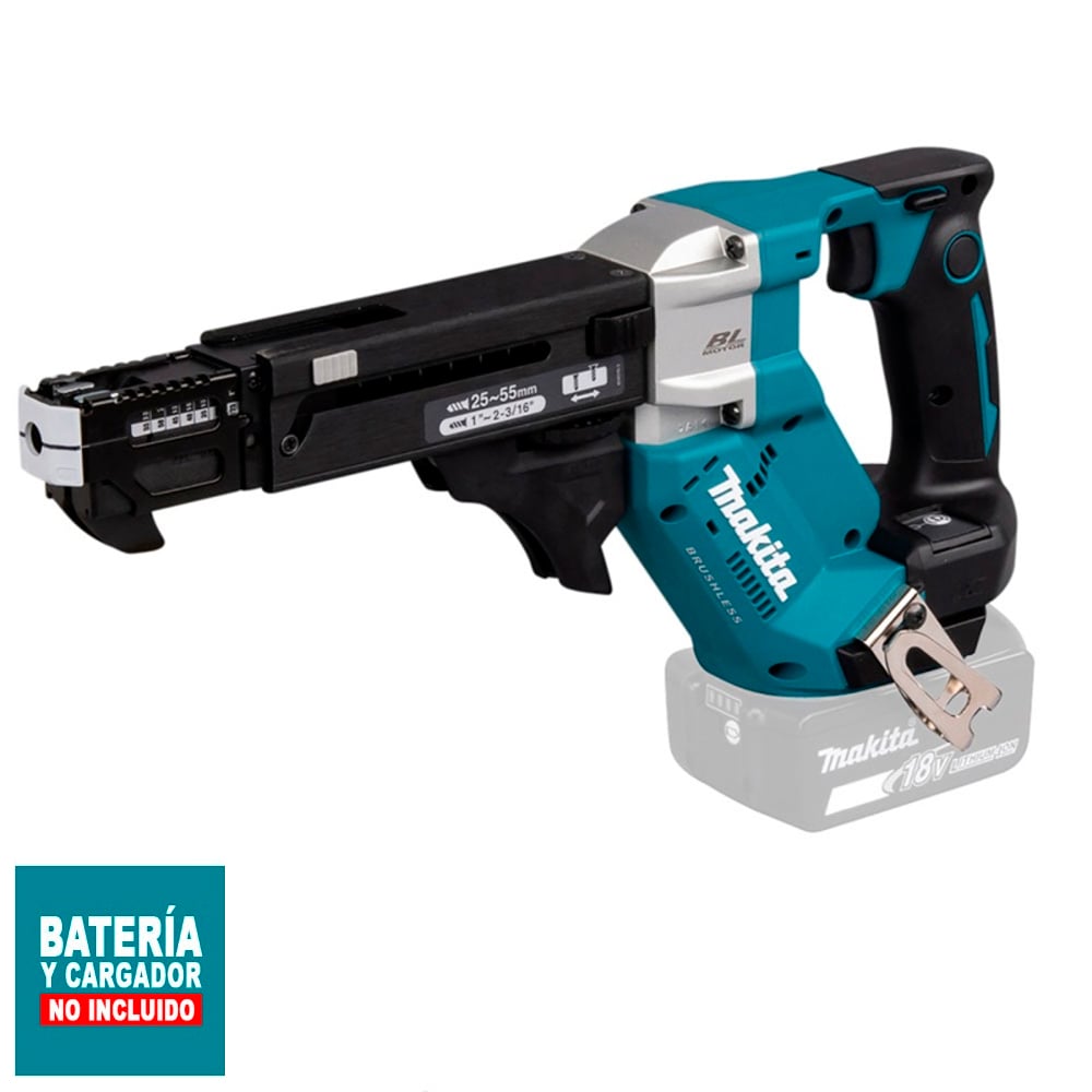 ATORNILLADOR DRYWALL MAKITA 1/4' 18V DFR551Z SIN BATERÍA - 1