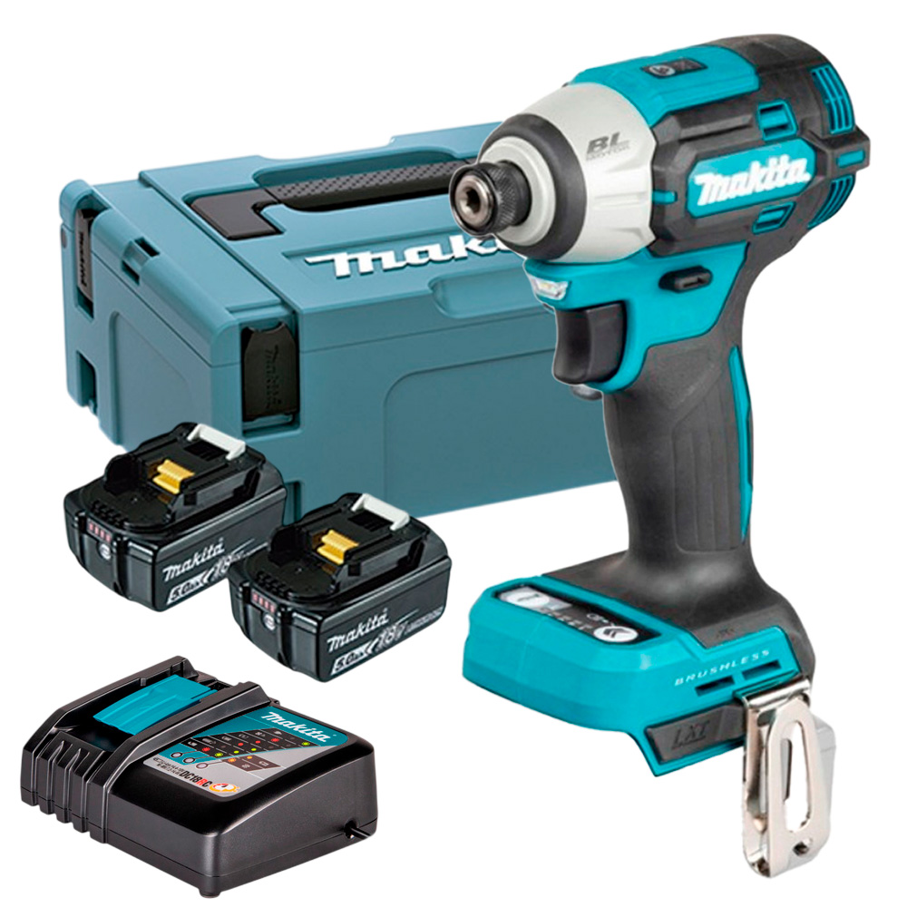 ATORNILLADOR DE IMPACTO MAKITA 18V DTD201RTJ + 2 BAT 5AH - 1