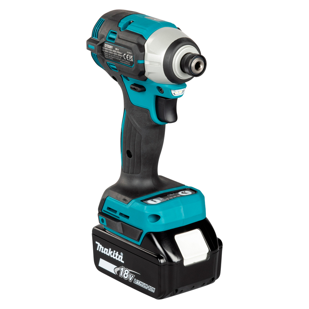 ATORNILLADOR DE IMPACTO MAKITA 18V DTD201RTJ + 2 BAT 5AH - 4