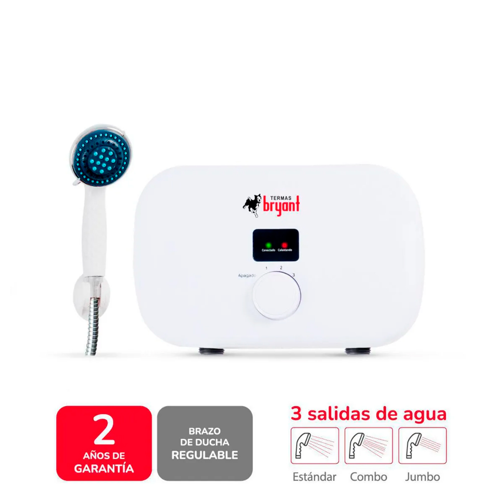 RAPIDUCHA ELÉCTRICA BRYANT ONE 4.5 KW DISPLAY DIGITAL - 3