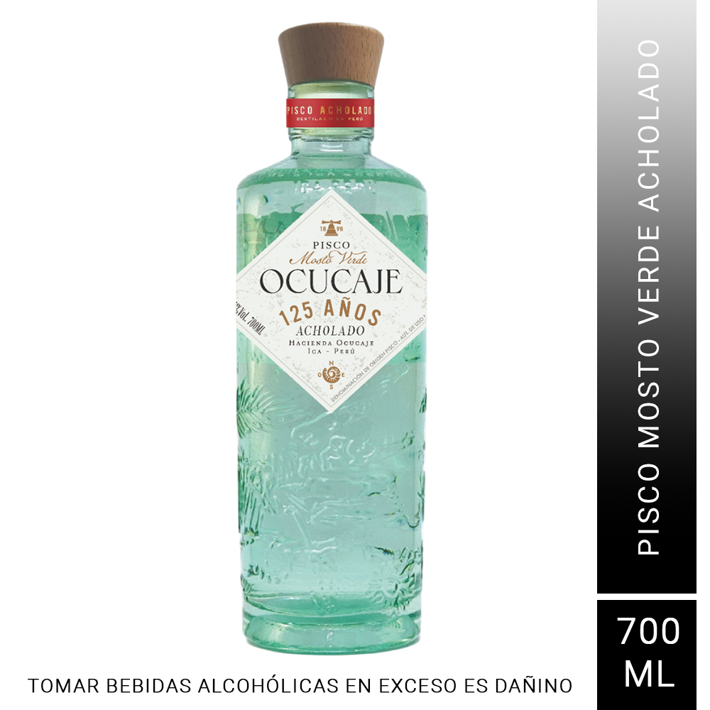 PISCO MOSTO VERDE OCUCAJE ACHOLADO 700 ML - 1