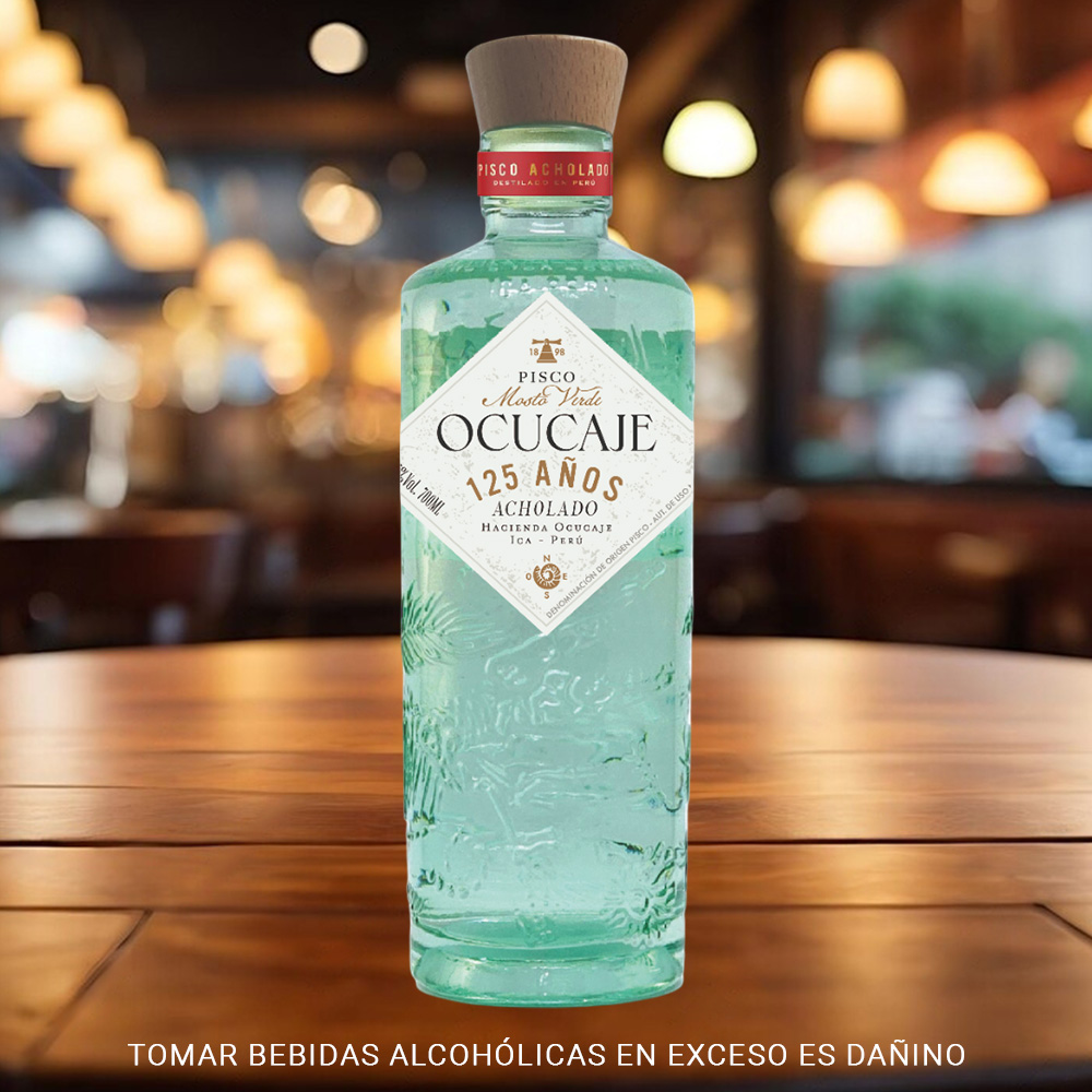 PISCO MOSTO VERDE OCUCAJE ACHOLADO 700 ML - 3