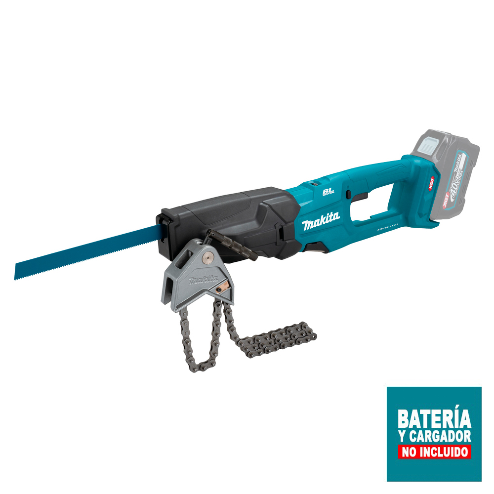 SIERRA SABLE MAKITA CON CADENA 40V 26MM SIN BAT JR003GZ - 1